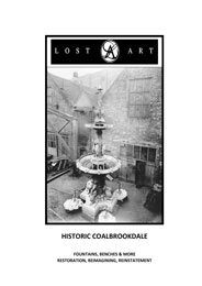 lost art and coalbrookdale: fountains, benches and more